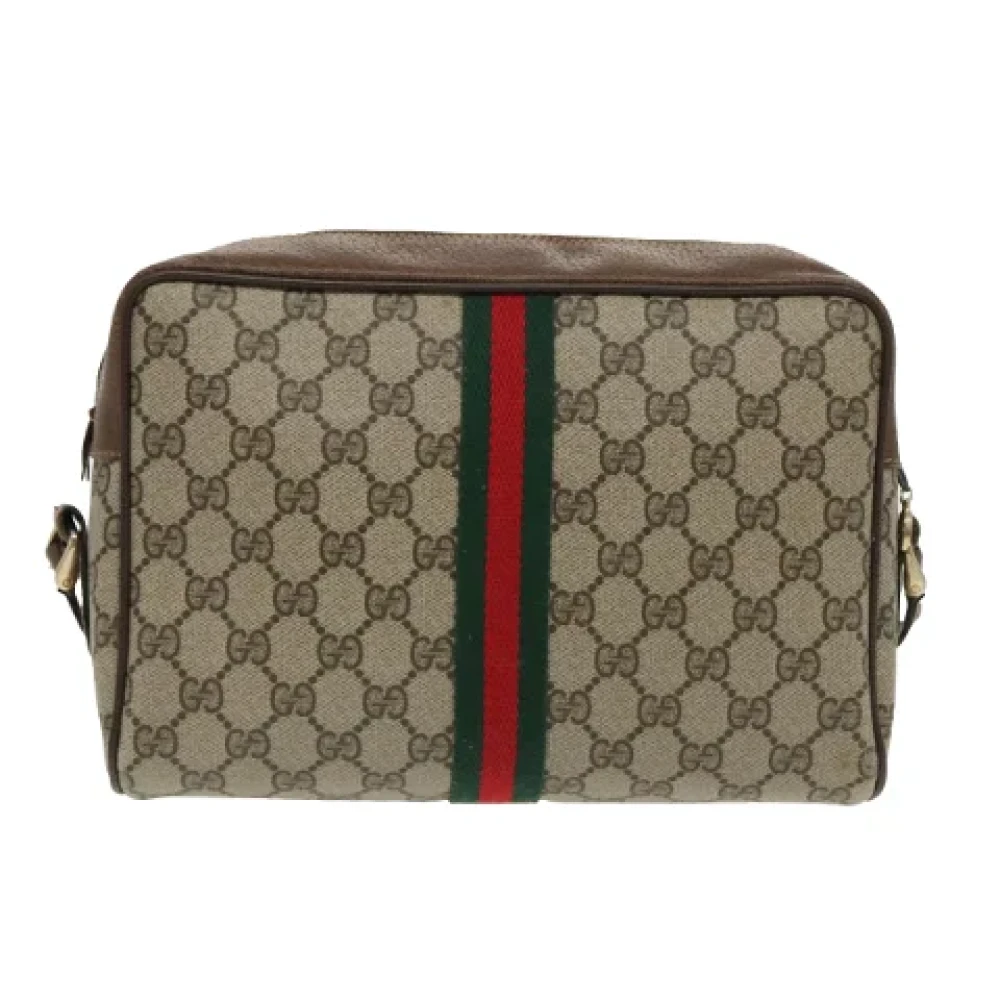Gucci Vintage Pre-owned Leather gucci-bags Beige Dames