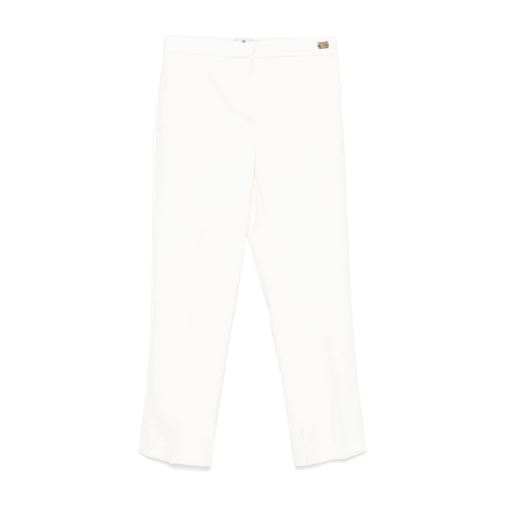 Elisabetta Franchi Witte Broek voor Vrouwen Aw24 White Dames