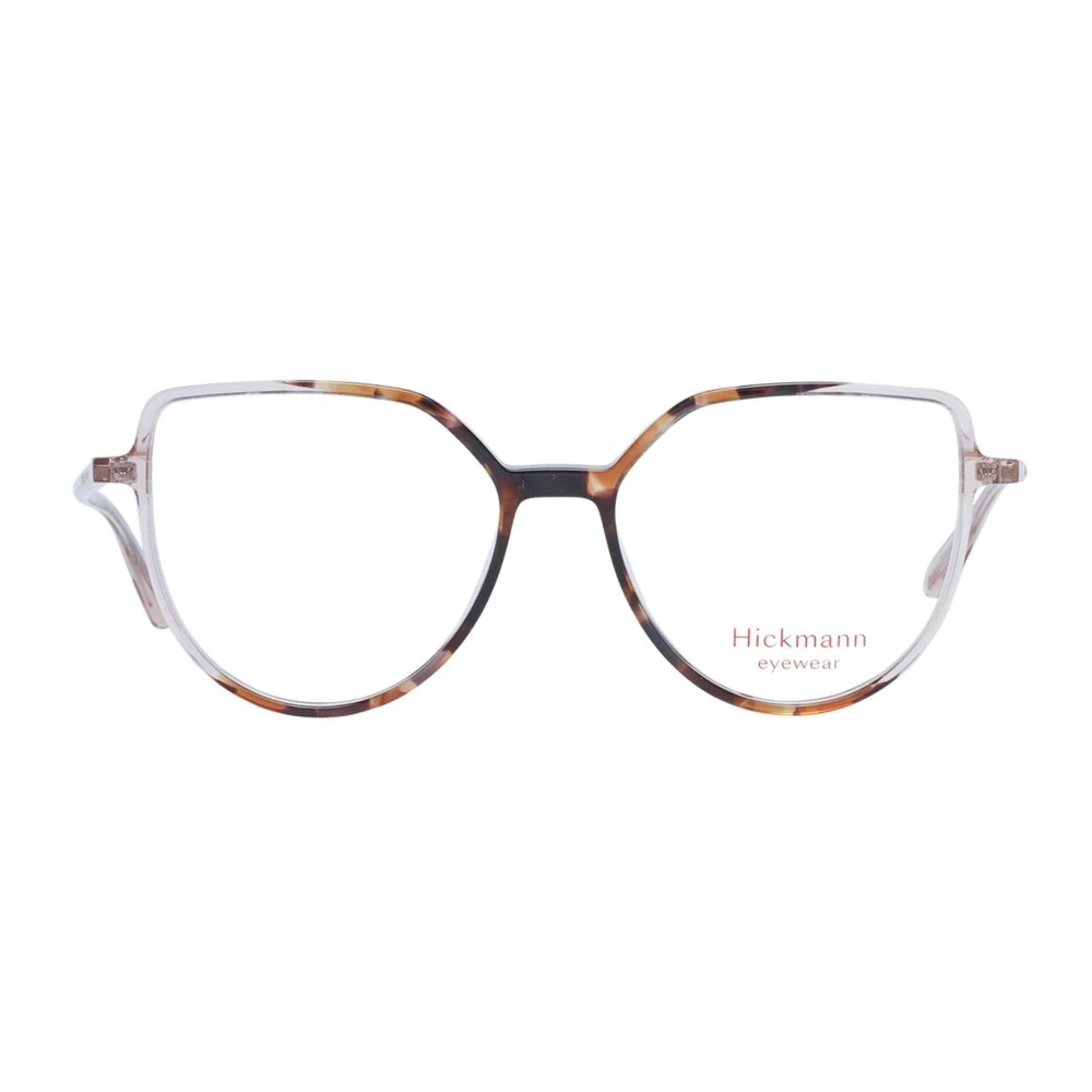 Ana Hickmann Bruine Ronde Optische Monturen met Demo Lenzen Brown Dames