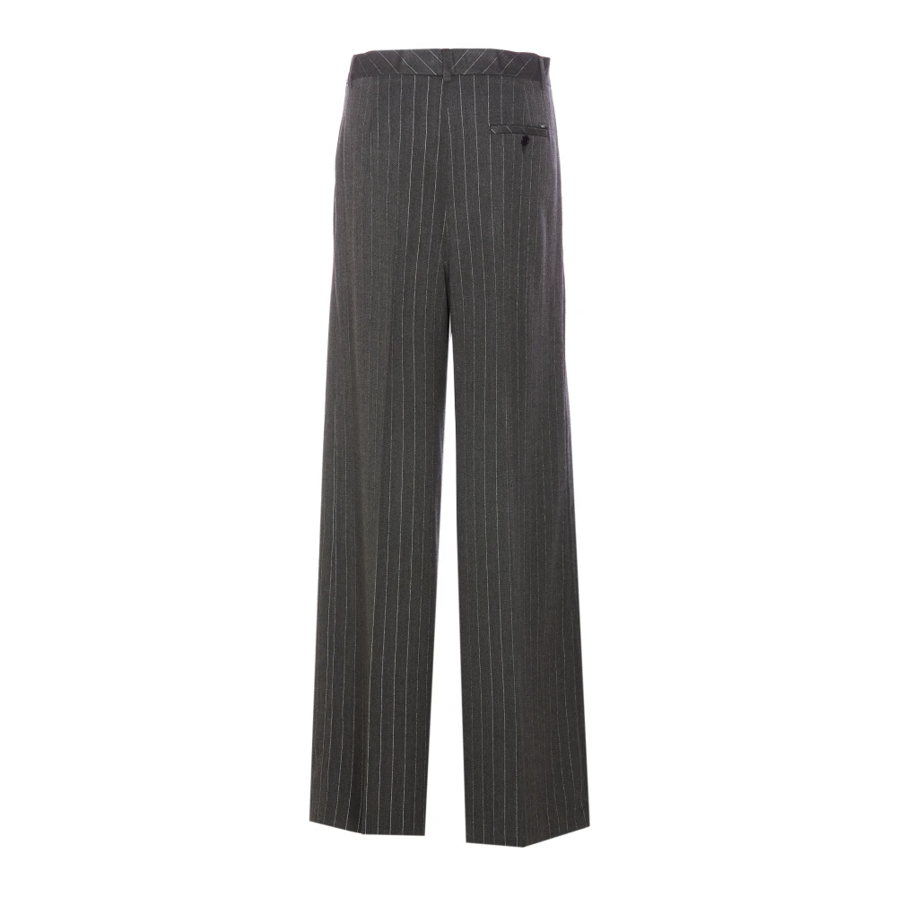 Liu Jo Grijze Gestreepte Flared Broek Gray Dames