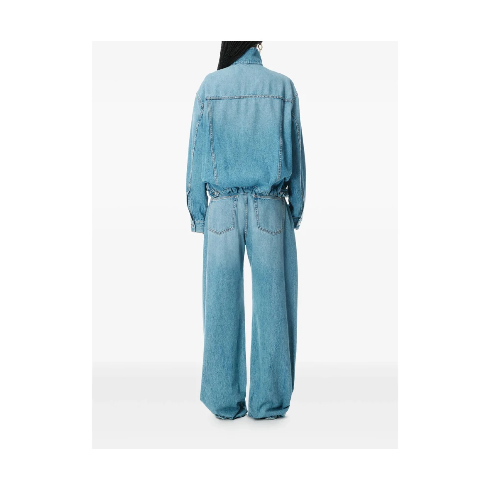 alexander wang Lichtblauwe Knoopsluiting Buitenkleding Blue Dames