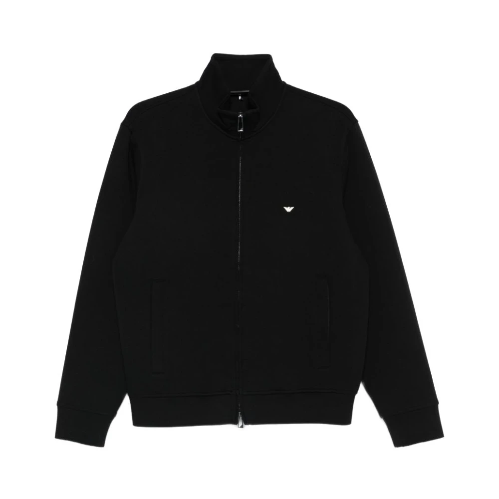 Emporio Armani Men's Black Zip-Throughs, 2XL, Zip-Through Sweatshirt