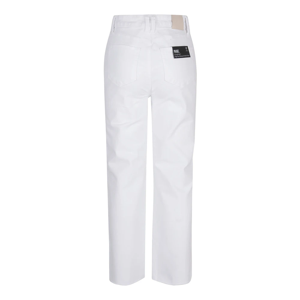 Paige Witte Denim Jeans Gemaakt in Mexico White Dames