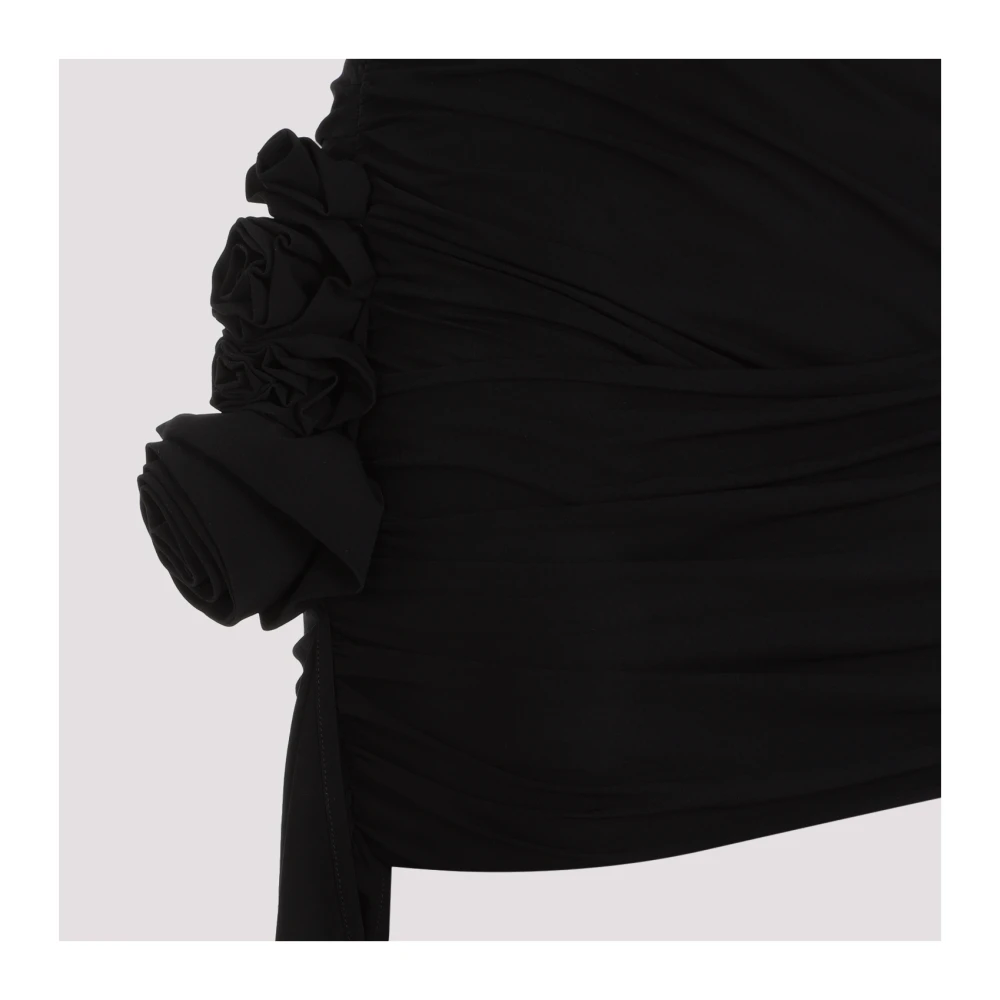 Magda Butrym Zwarte Viscose Mini Rok Black Dames