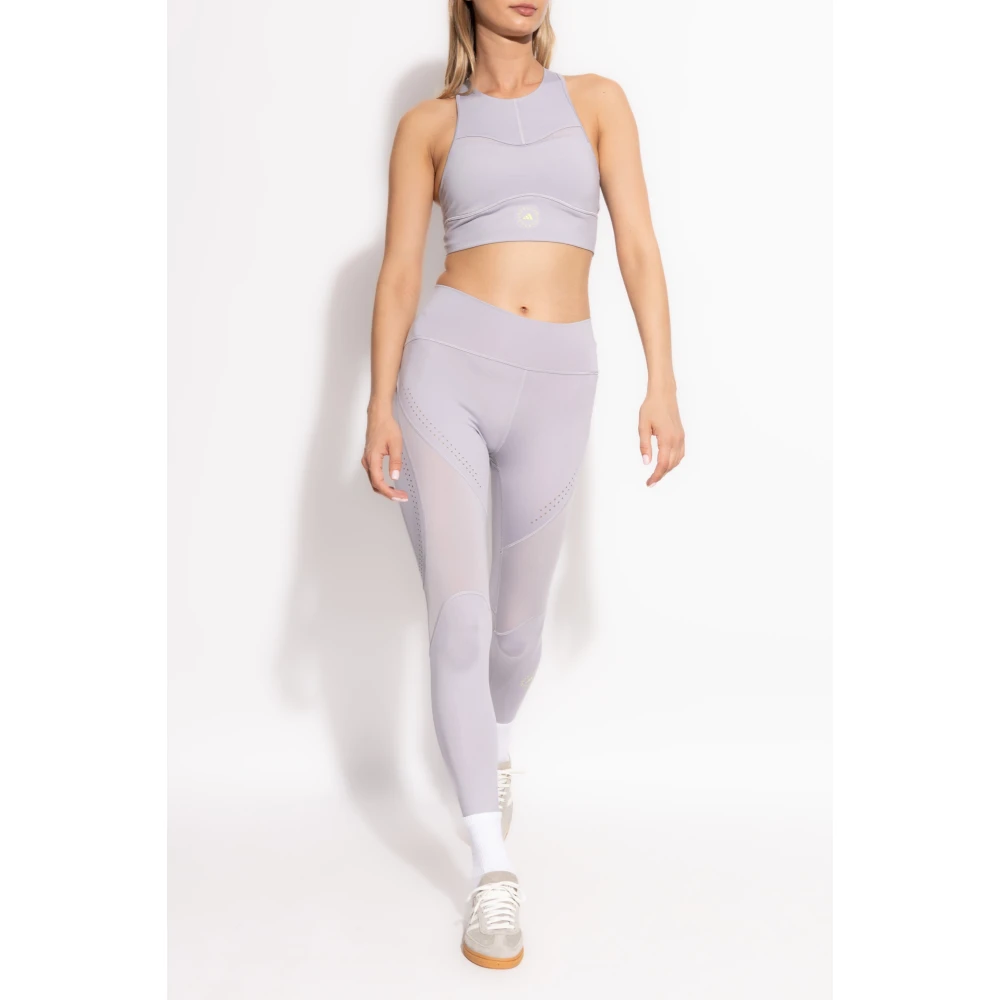 adidas by stella mccartney Training Top met Logo Gray Dames