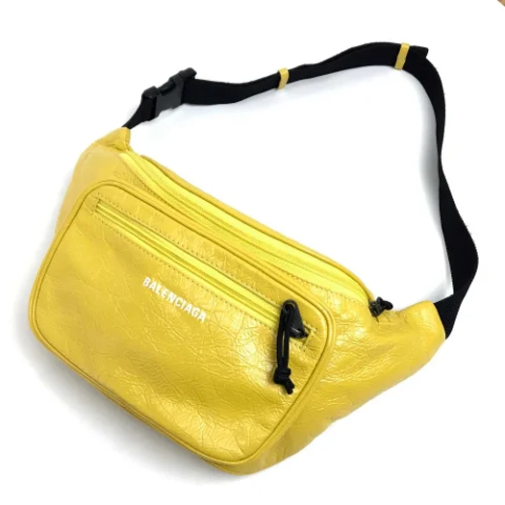 Balenciaga Vintage Pre-owned Leather balenciaga-bags Yellow Dames