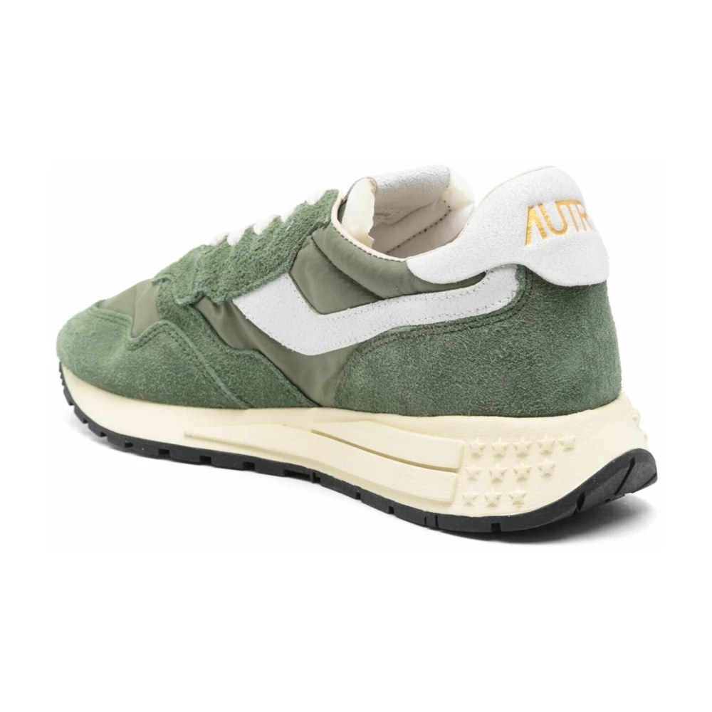 Autry Flexibele hardloopsneaker in khaki Green Heren