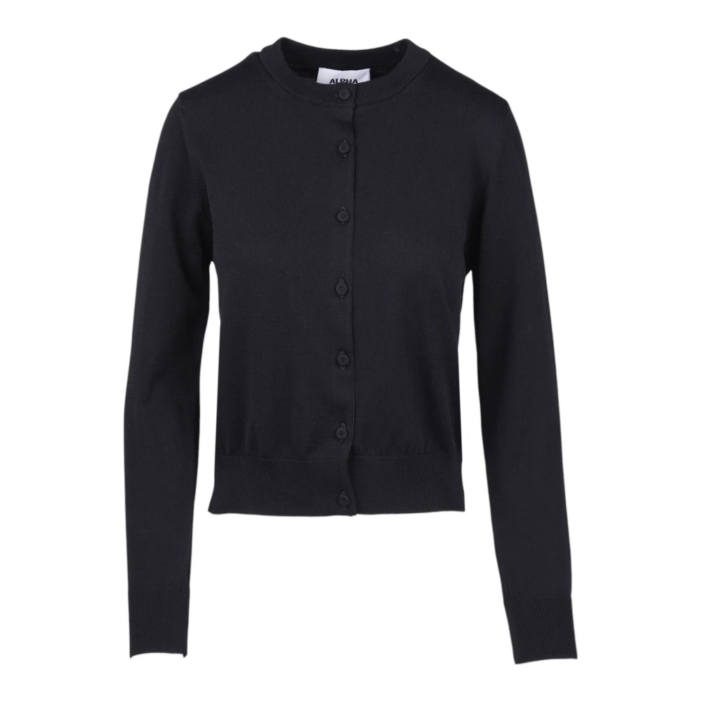 Alpha Studio Women's Black Cardigan Rebecca - Cardigans - L - Knitwear