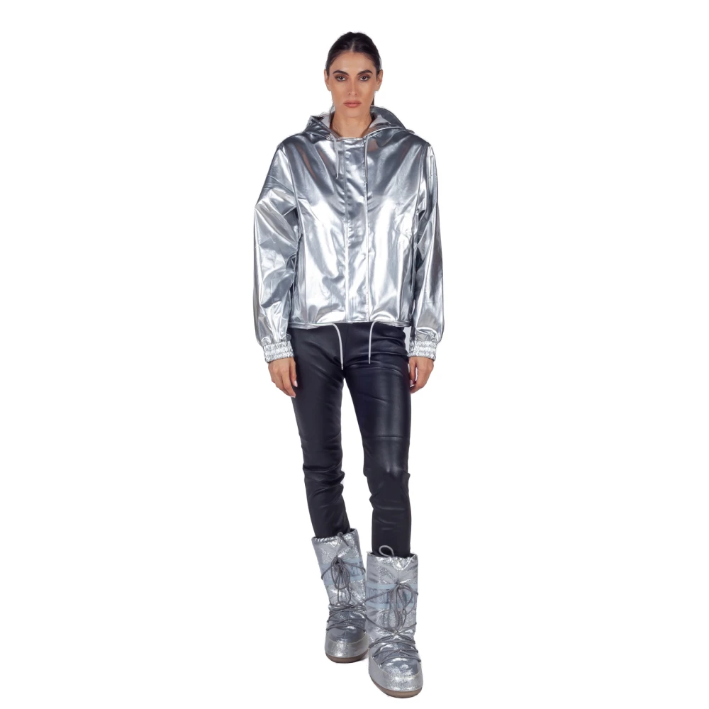 Rains String W3 Hooded Jacket Gray Dames