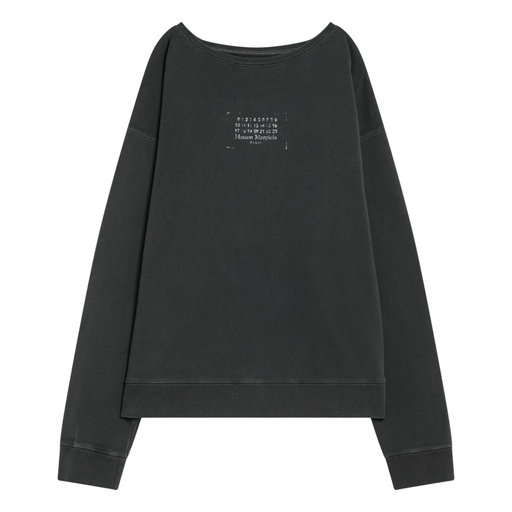 Maison Margiela Crewneck Sweatshirt Black Heren