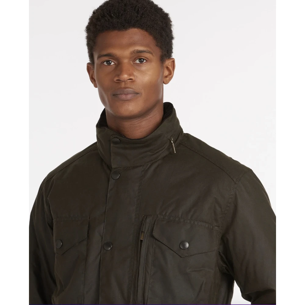 Barbour Sapper Oilskin Jacket Green Heren