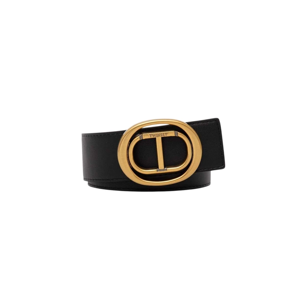 Twinset Ovale Gesp Riem Art. 242Ta4010 Black Dames