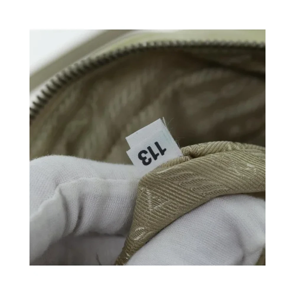 Prada Vintage Pre-owned Nylon prada-bags Beige Dames