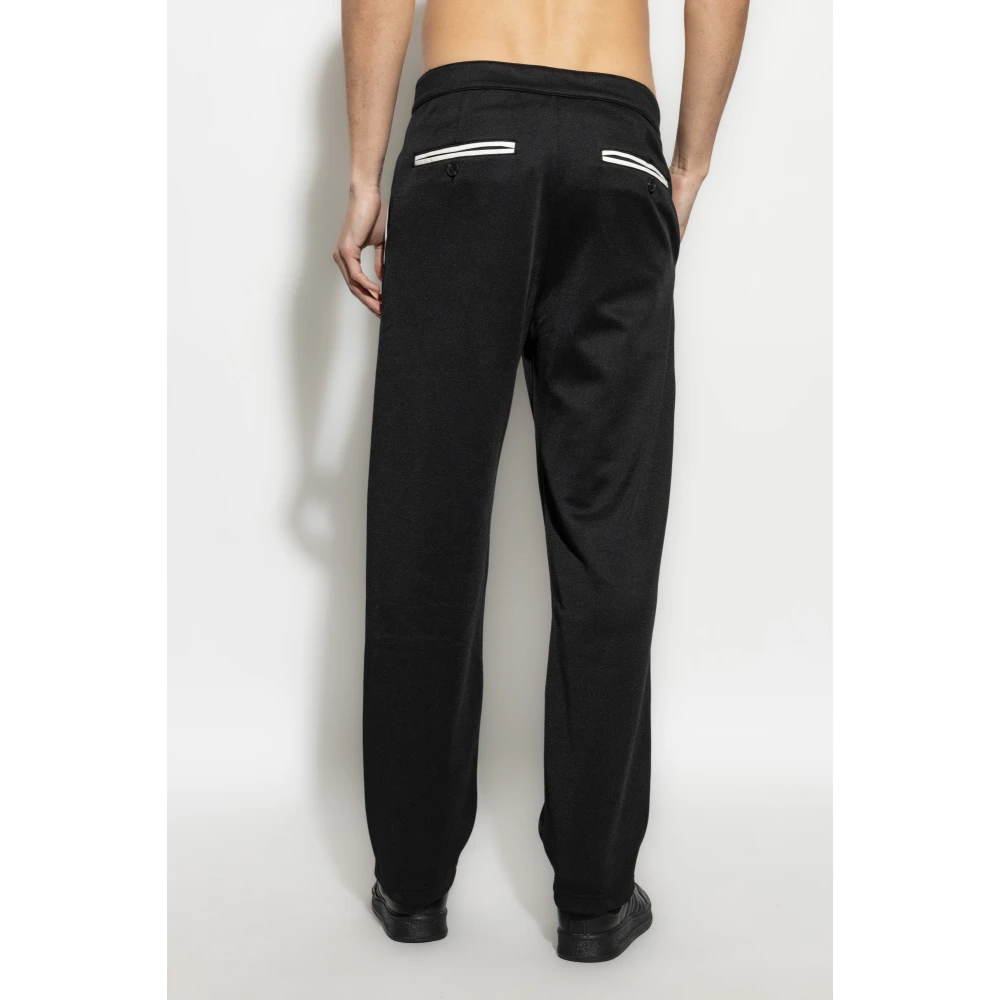 adidas Originals Broek met logo-vormige applicatie Black Heren