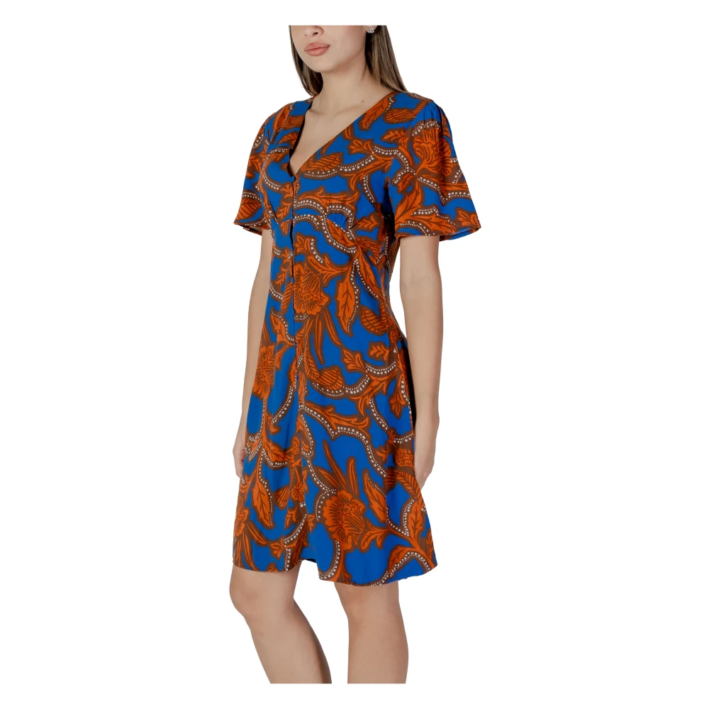 b.Young Lente Zomer Damesjurken in Viscose Multicolor Dames