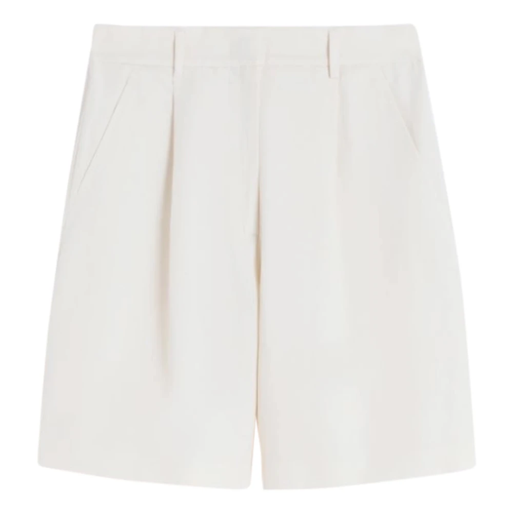 Max Mara Women's Beige Casual Shorts, 2XS, Wkdecuba Shorts