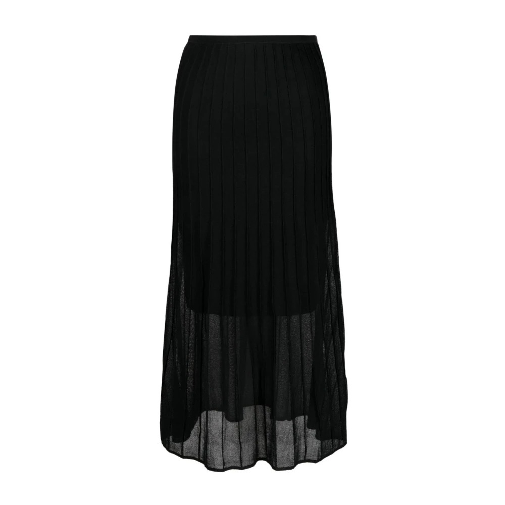 Calvin Klein Women's Black Midi Skirts, Xs, Sheer Ottoman Skirt