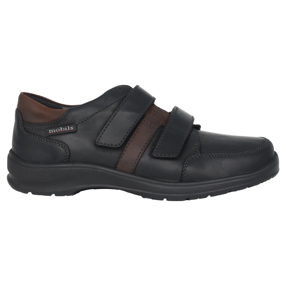 Mephisto Wijde pasvorm Velcro Sneaker – Heren Schoenen Zwart