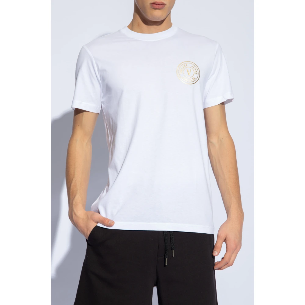 Versace Jeans Couture T-shirt met logo White Heren