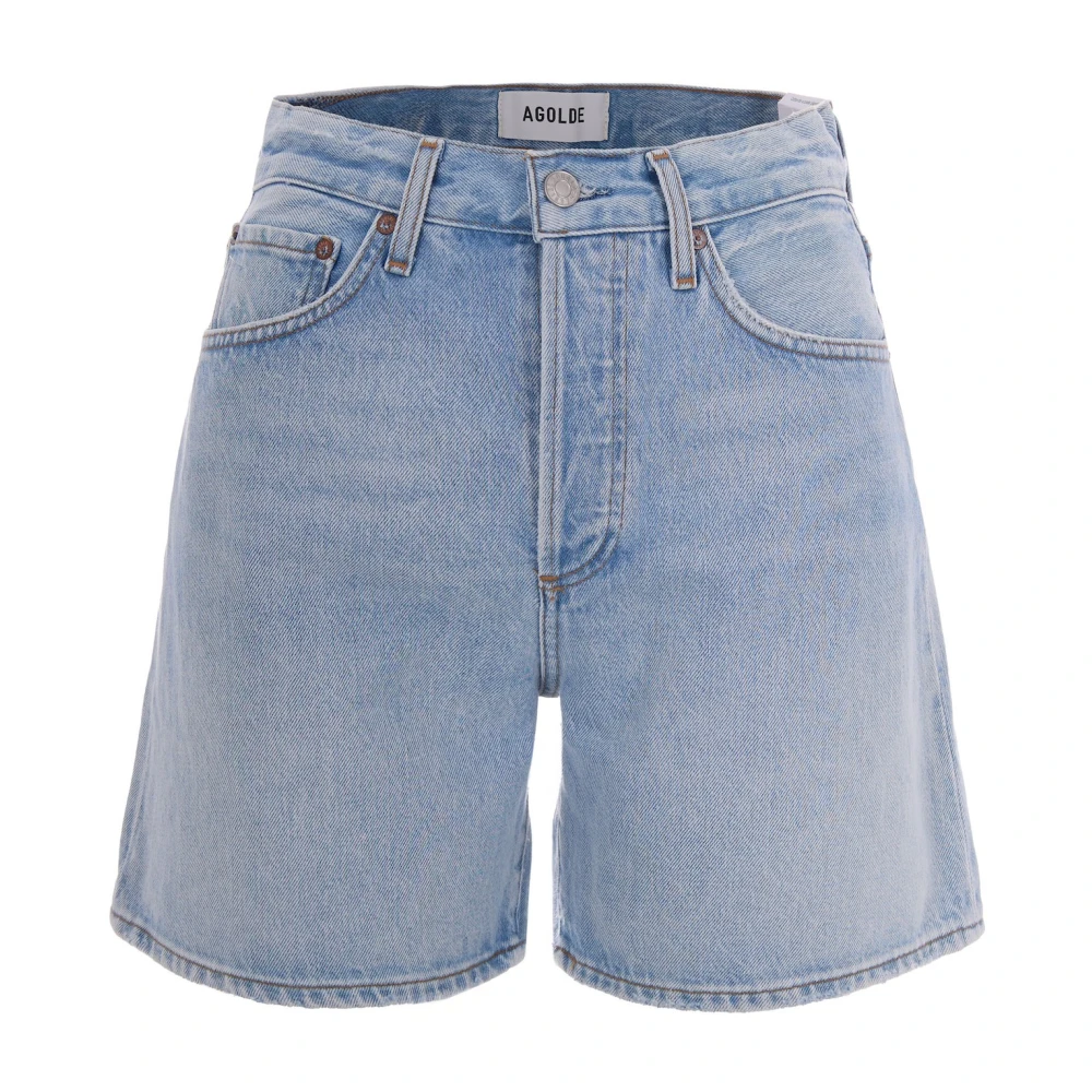 Agolde Kvinno Blå Shorts Dam, W24, Denim, Denimshorts