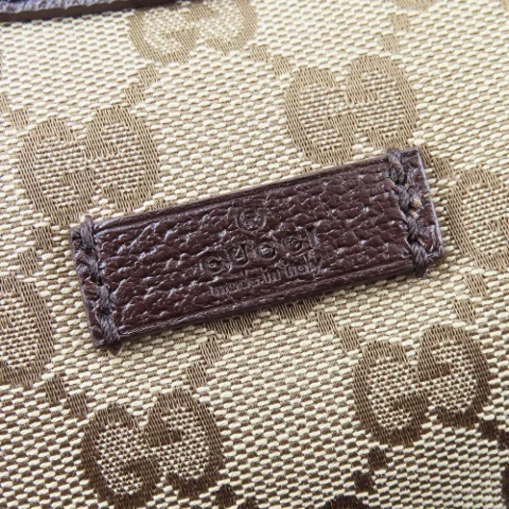 Gucci Vintage Pre-owned Canvas shoulder-bags Brown Dames