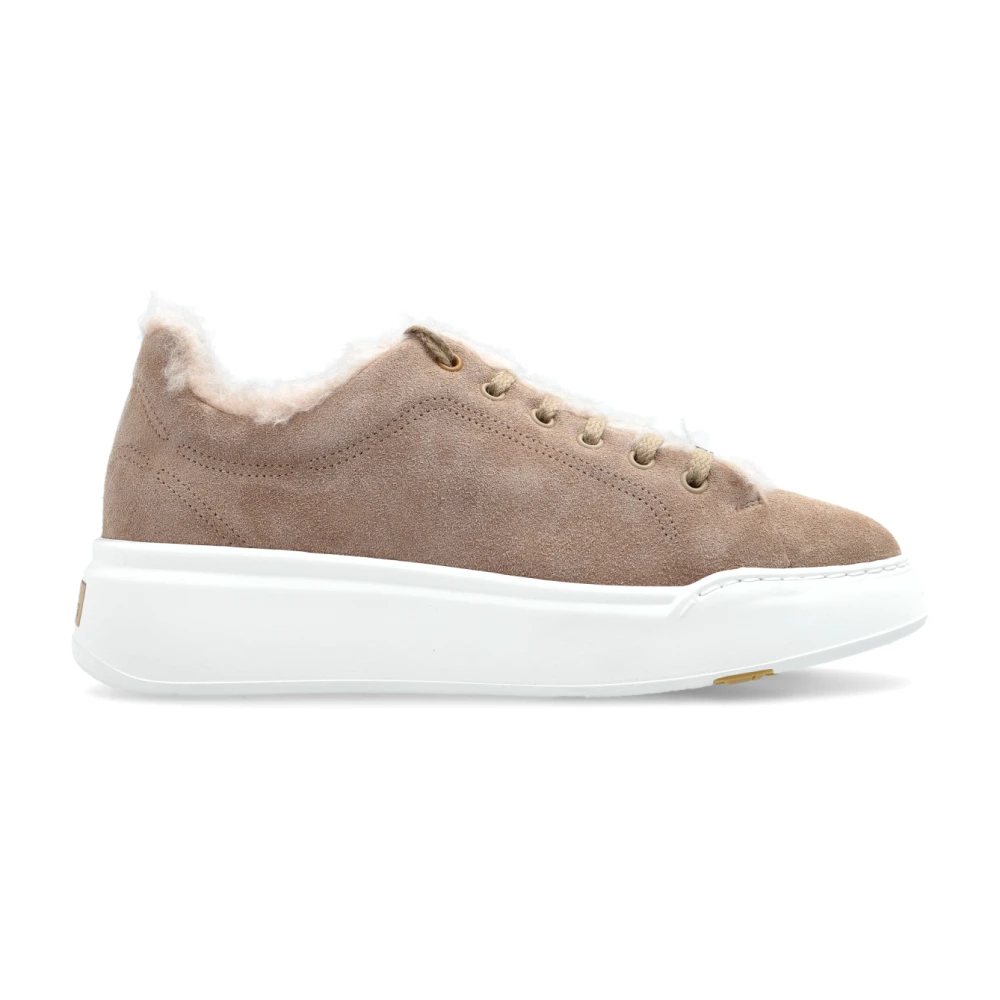 Max Mara Suede sportschoenen Tmaxi Dames Schoenen Beige