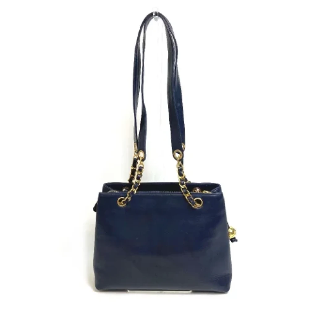 Chanel Vintage Pre-owned Fabric chanel-bags Blue Dames