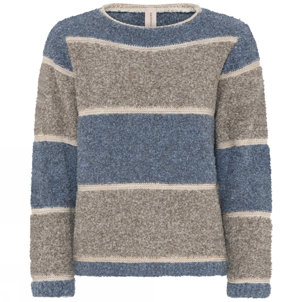 Skovhuus Gestreepte Bouclè Pullover Trui Multicolor Dames