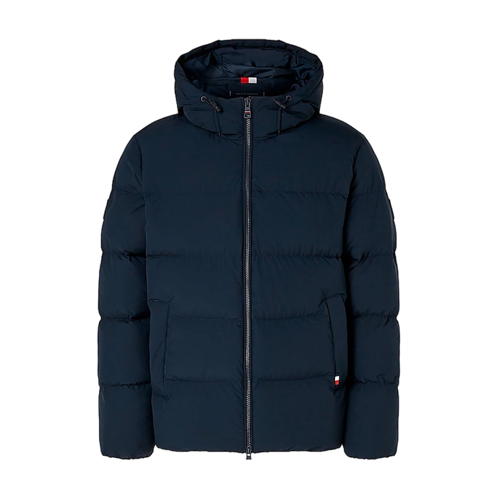 Tommy Hilfiger Stijlvolle Donsjas met Capuchon Blue Heren