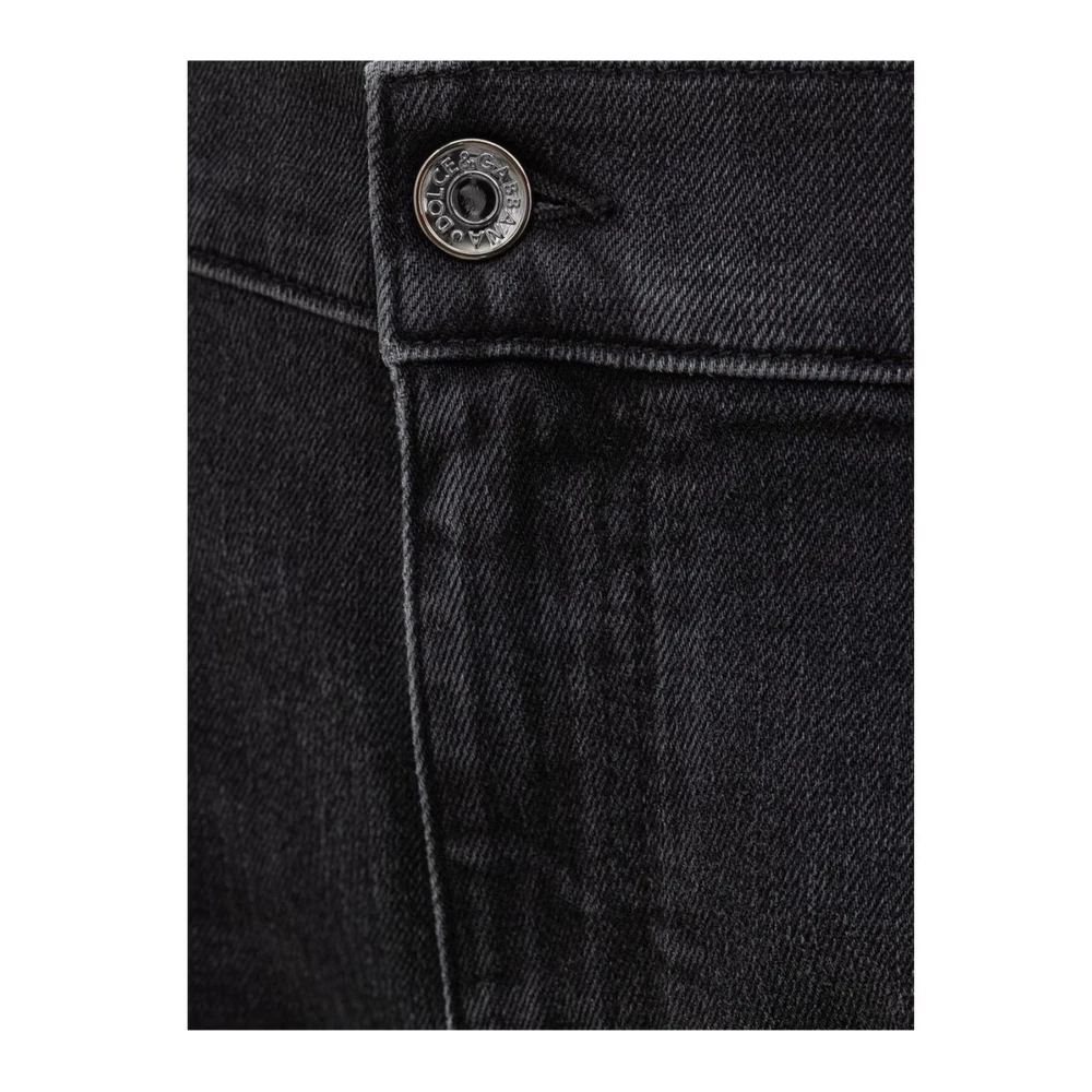 Dolce & Gabbana Grijze Katoenen Heren Jeans & Broek Gray Heren