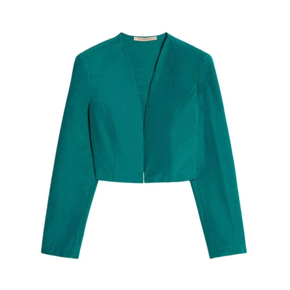 Pennyblack Women's Green Emerald Bolero Jacket - Blazers - M - Jackets