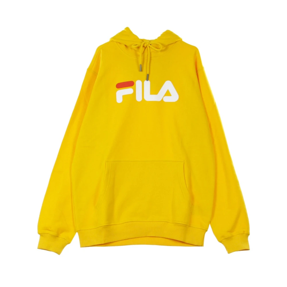 Fila Men's Yellow Citrus Kangaroo Hoodie Long Sleeve Sweatshirt