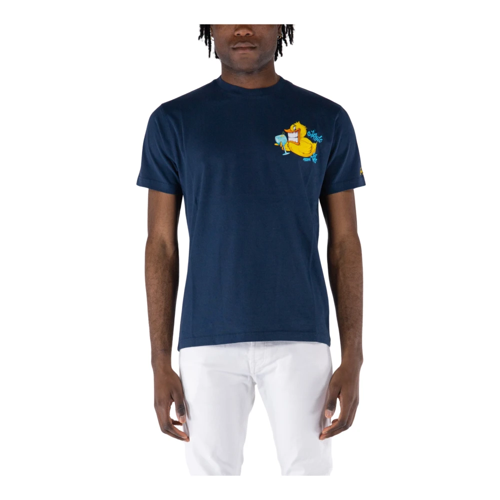 MC2 Saint Barth Gin Ducky T-Shirt Blue Heren