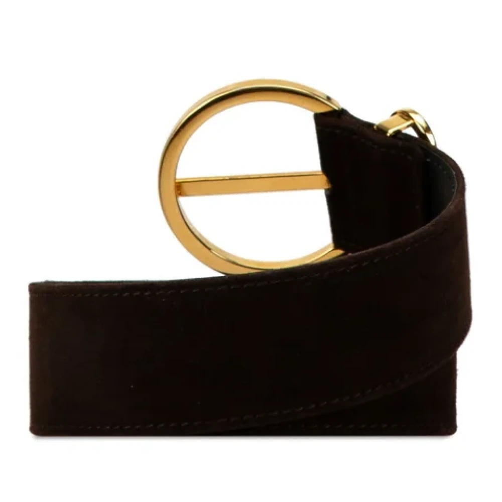 Salvatore Ferragamo Pre-owned Leather belts Brown Dames