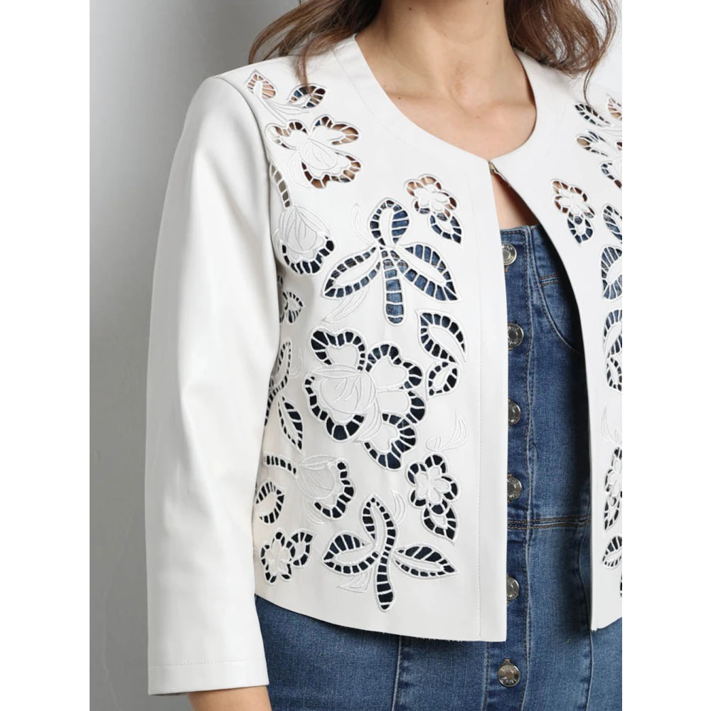 Liu Jo Light Jackets White Dames
