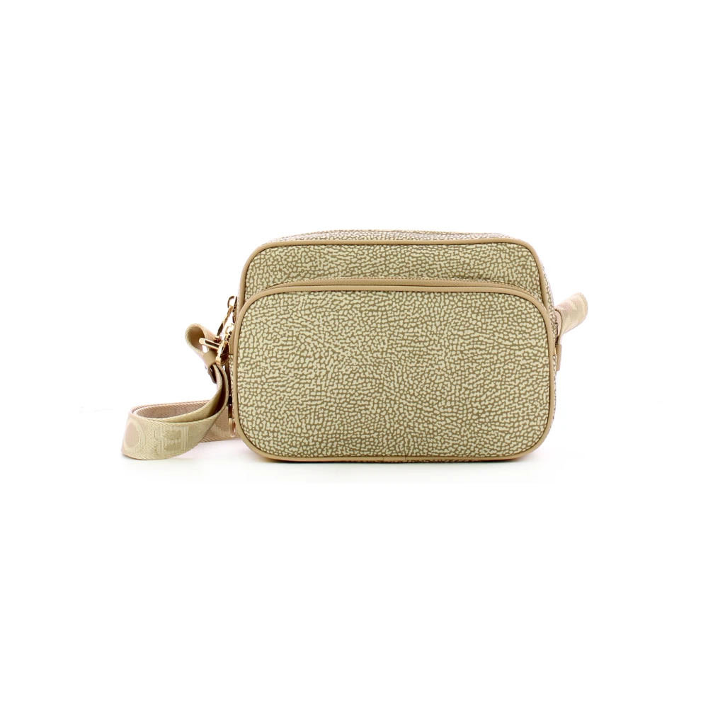 Borbonese Camera Tas Zand Stijl C75 Beige Dames