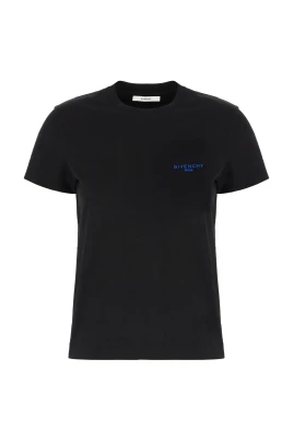 Slim t-shirt med Paris-broderi