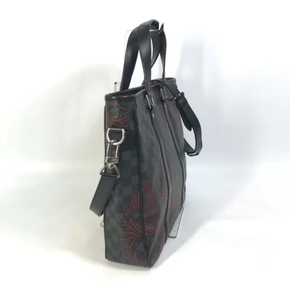 Louis Vuitton Vintage Pre-owned Cotton louis-vuitton-bags Black Dames