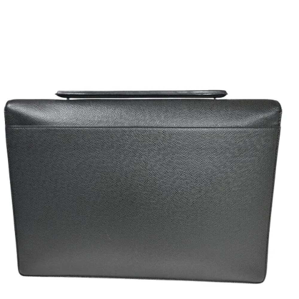 Louis Vuitton Vintage Pre-owned Leather briefcases Black Dames