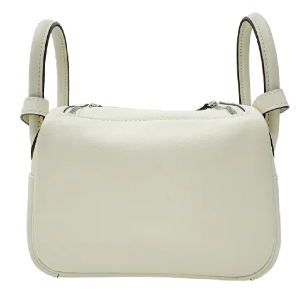 Hermès Vintage Pre-owned Leather handbags Beige Dames