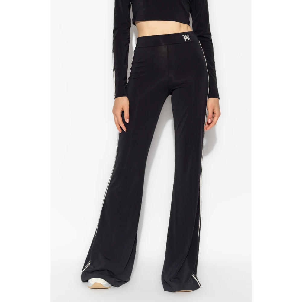 Palm Angels Wijd uitlopende broek Black Dames