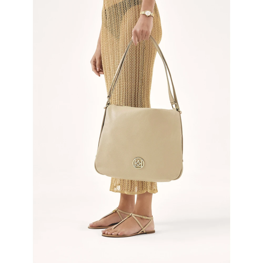 Kazar Urban leren handtas in beige kleur Beige Dames