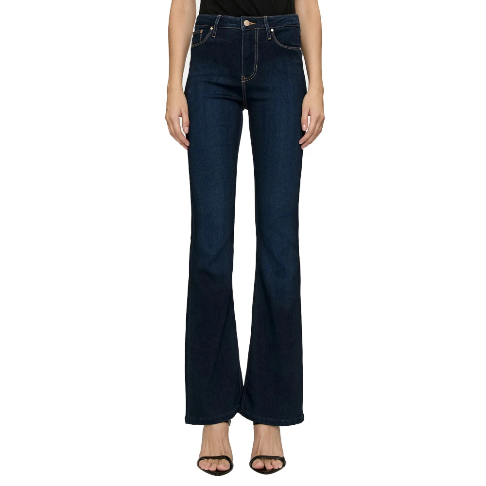 Guess Donkere Denim Flare Broek Vrouwen Blue Dames