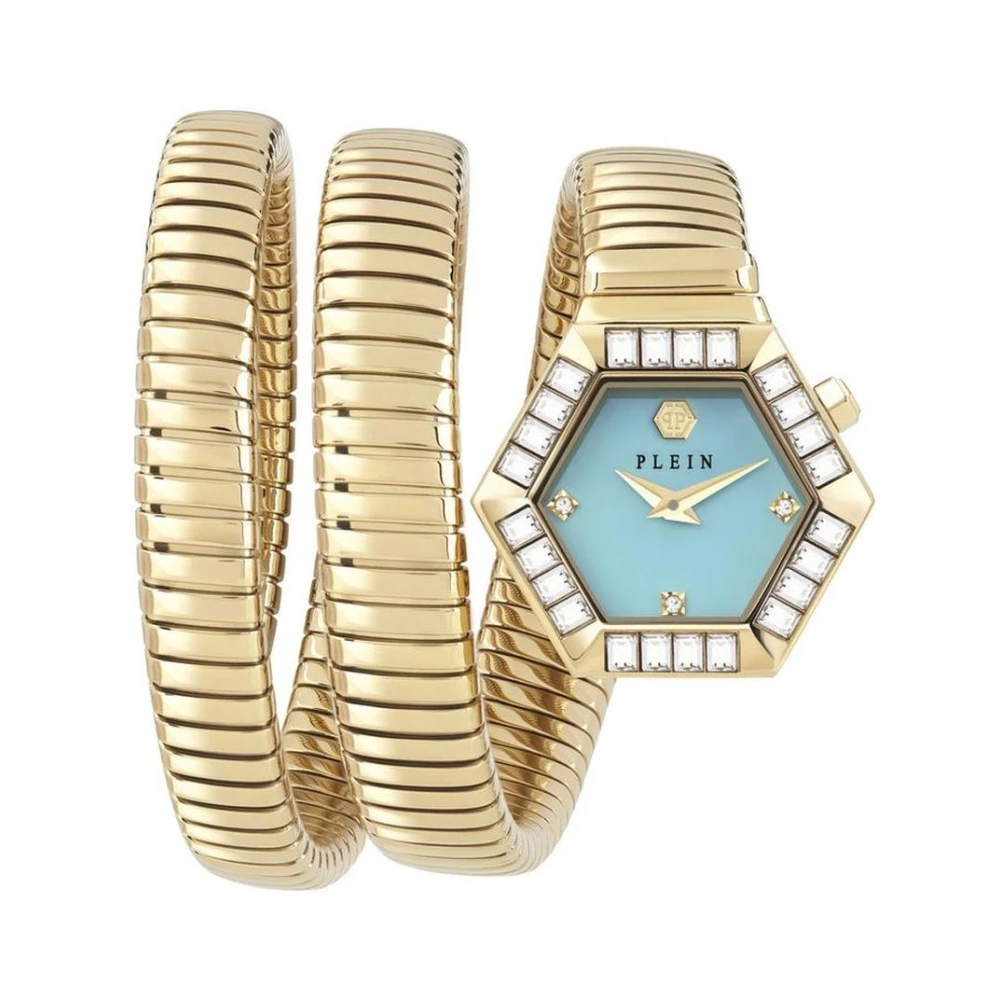 Philipp Plein Women's Yellow Snake Hexagon Watch