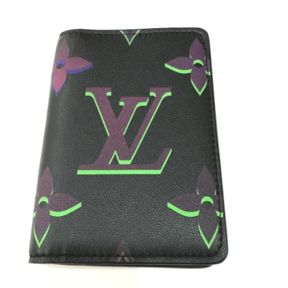 Louis Vuitton Vintage Pre-owned Leather wallets Black Heren