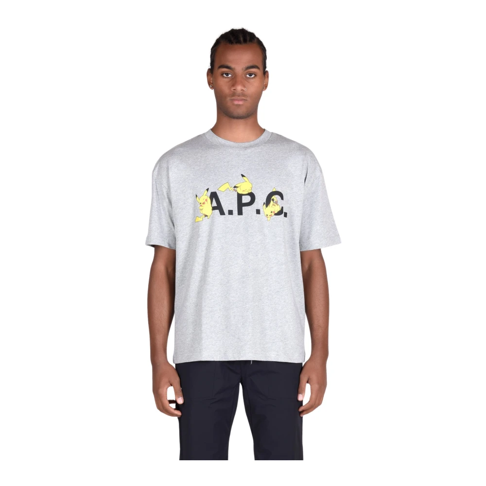 A.p.c. Katoenen T-Shirts Gray Heren