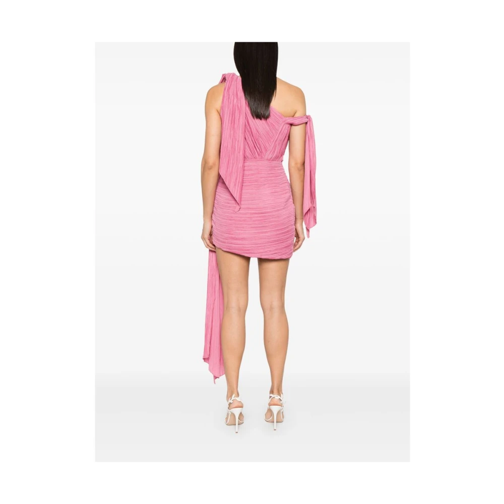 Cult Gaia Framboosroze Asymmetrische Hals Jurk Pink Dames