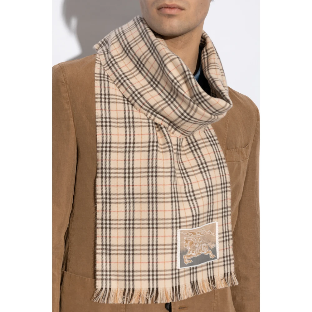 Burberry Wollen sjaal Beige Unisex