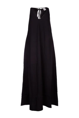 Elegant Satin T-Strap Klänning