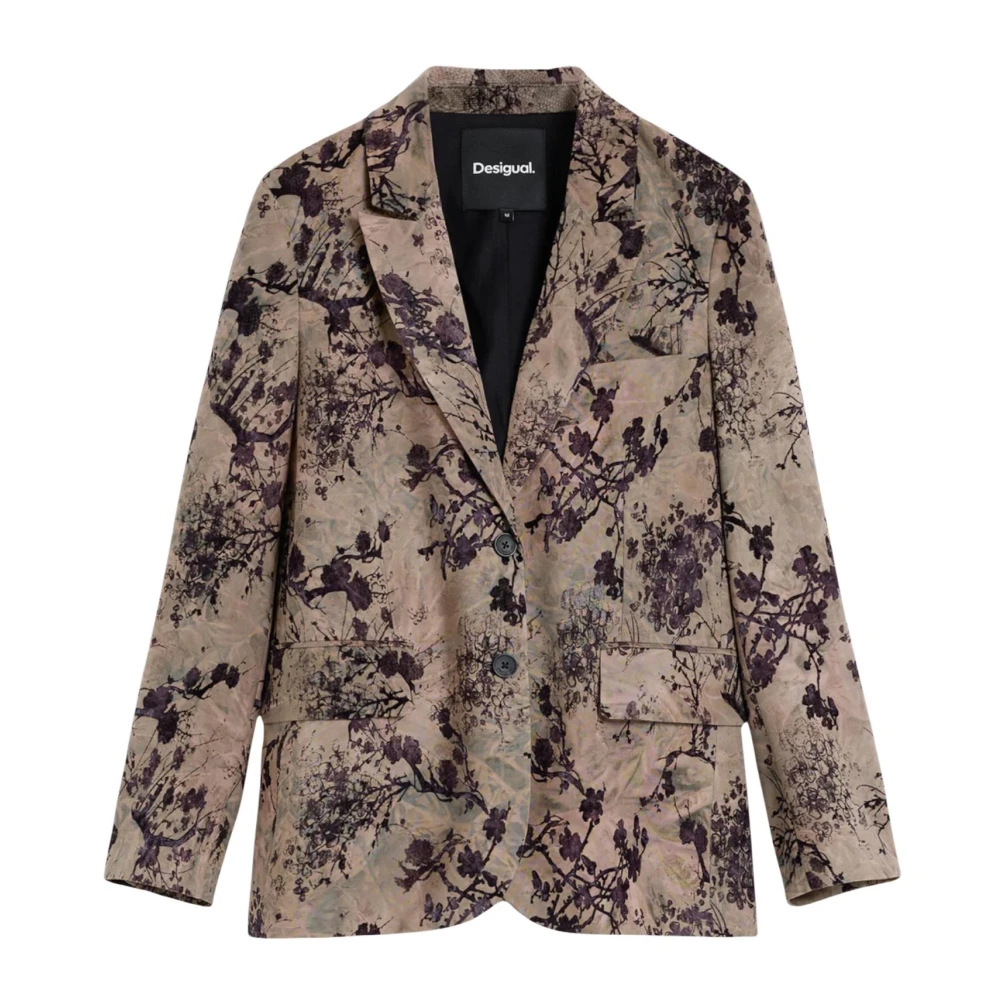 Desigual Vrouw Multicolor Jassen Dames, Veelkleurig, L, Blazers